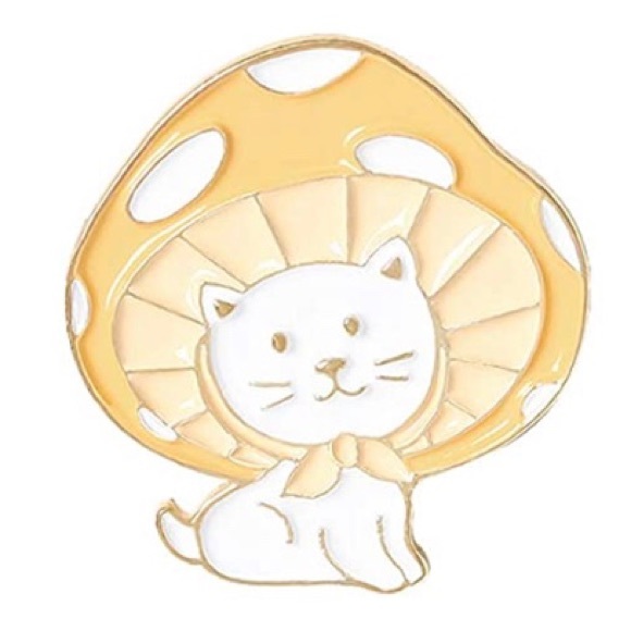 New 2 Cute Mushroom Colorful Decorative Pins - Picture 4 of 8